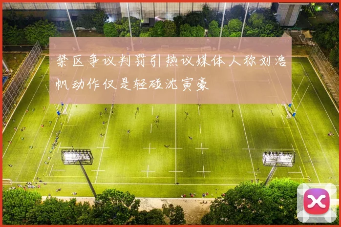 禁区争议判罚引热议媒体人称刘浩帆动作仅是轻碰沈寅豪